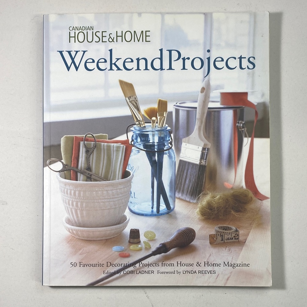 H&M Weekend Projects Book with Blue and Red Accents